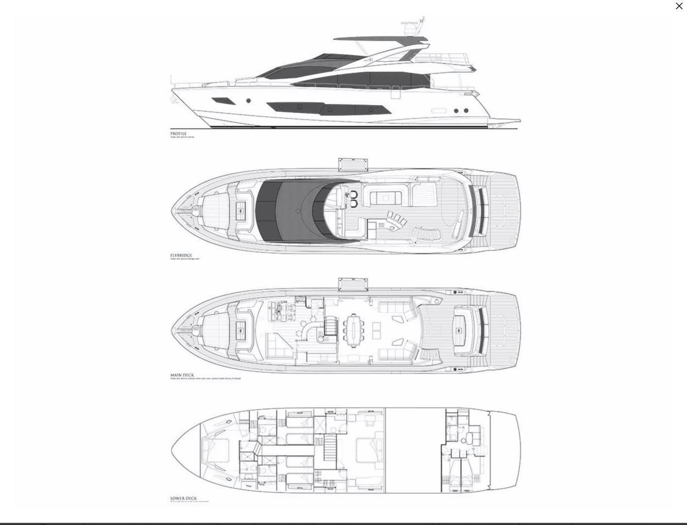 diagram, engineering drawing aboard PURA VIDA Yacht for Sale