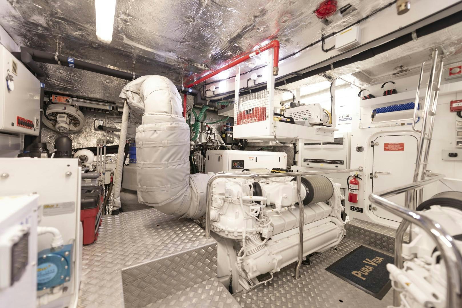 a person in a space suit aboard PURA VIDA Yacht for Sale