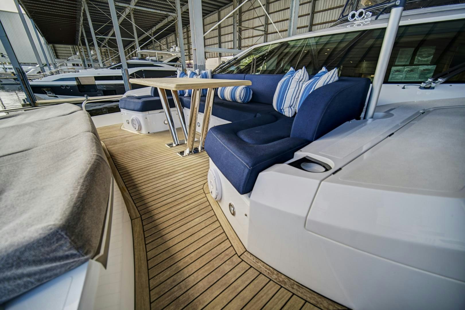 inside of a car aboard 'S NOON SOMEWHERE Yacht for Sale
