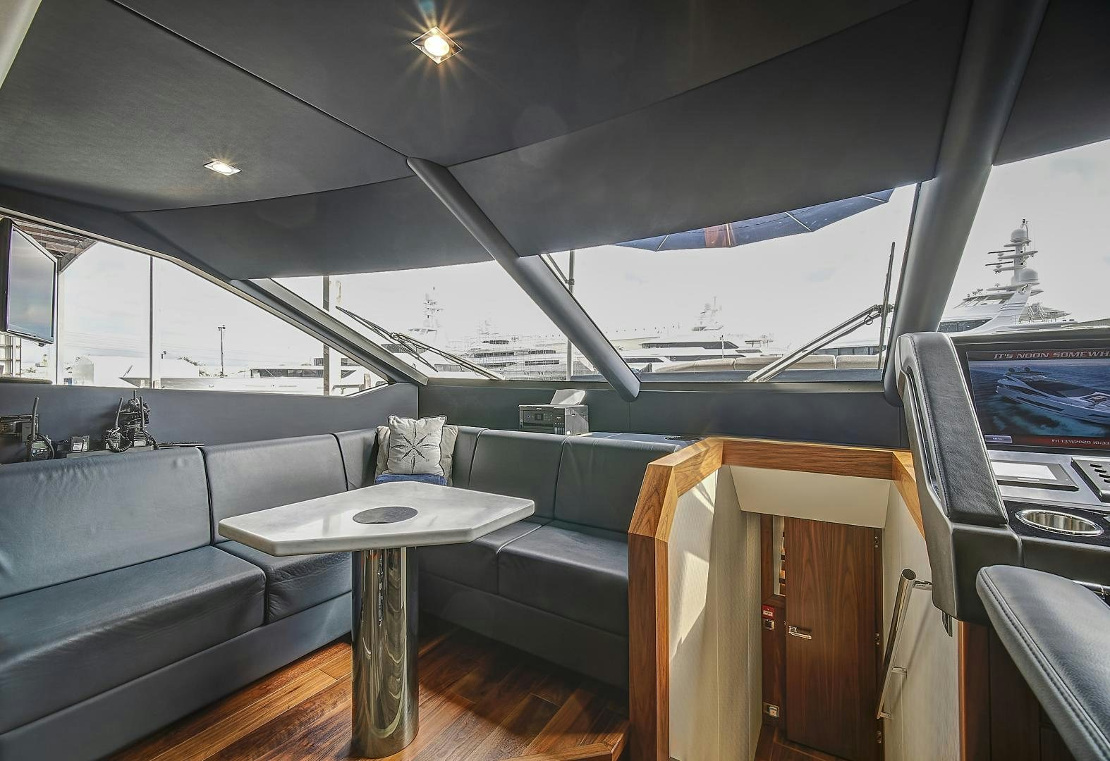 inside of a vehicle aboard 'S NOON SOMEWHERE Yacht for Sale