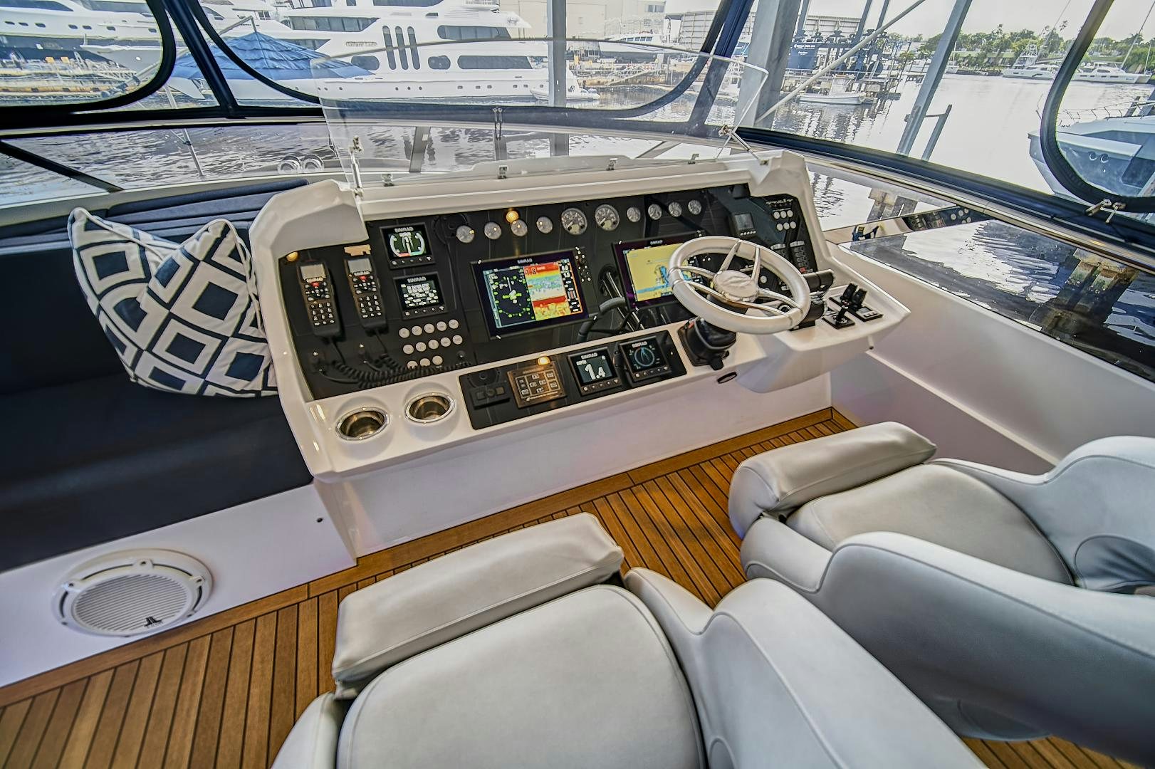 inside of a car aboard 'S NOON SOMEWHERE Yacht for Sale
