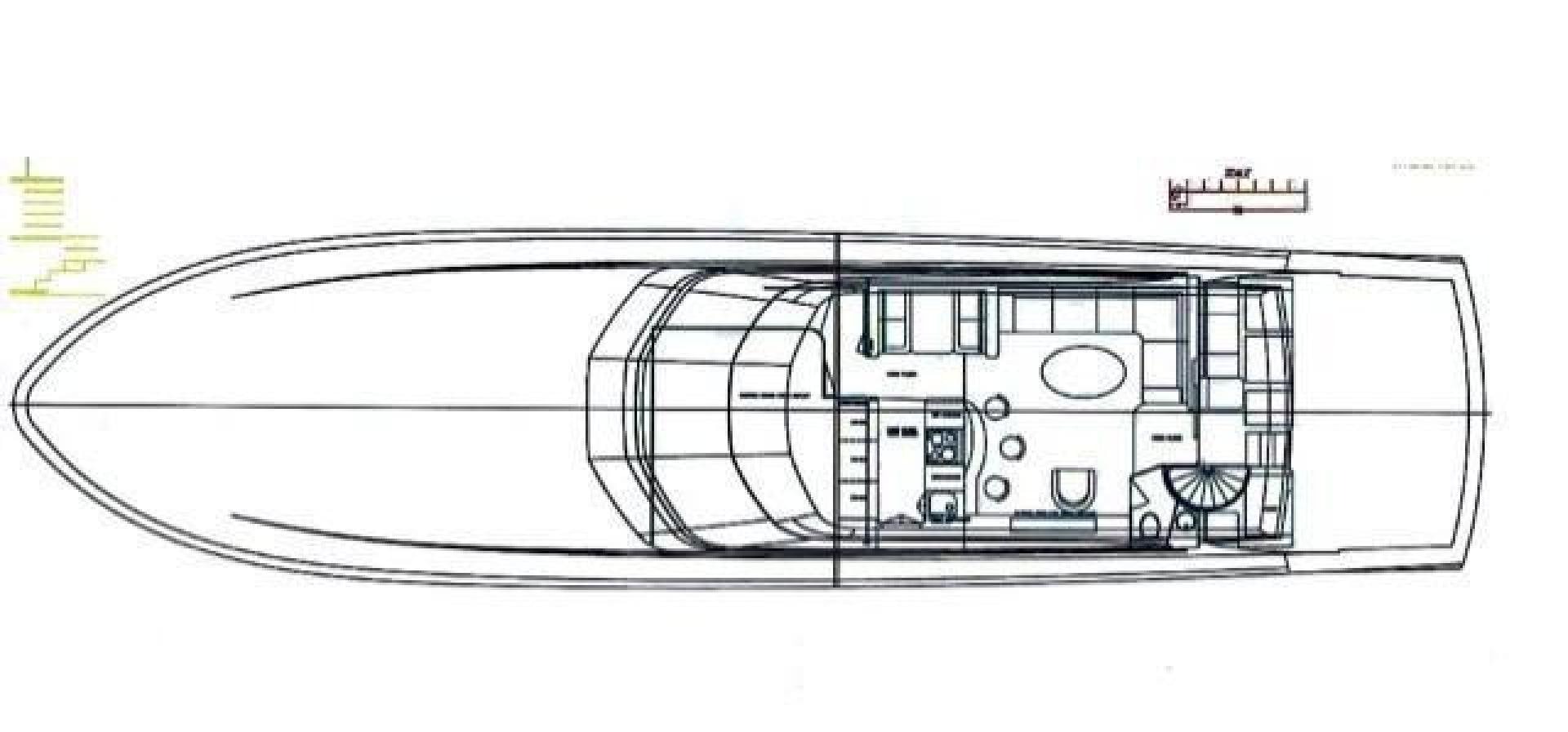 diagram, engineering drawing aboard DESTINY Yacht for Sale