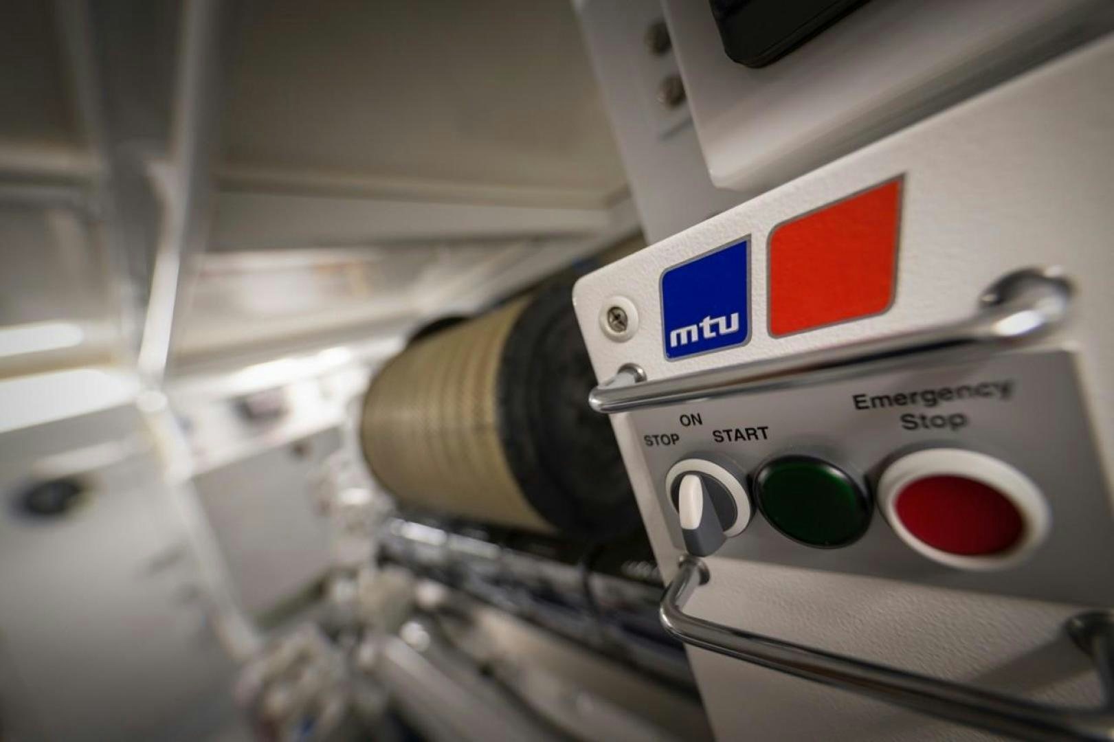 a close-up of a machine aboard DESTINY Yacht for Sale