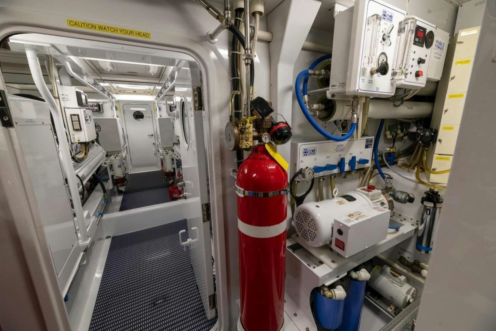 a close-up of a machine aboard DESTINY Yacht for Sale