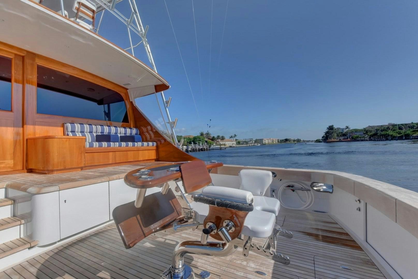 a boat on the water aboard III AMIGOS Yacht for Sale