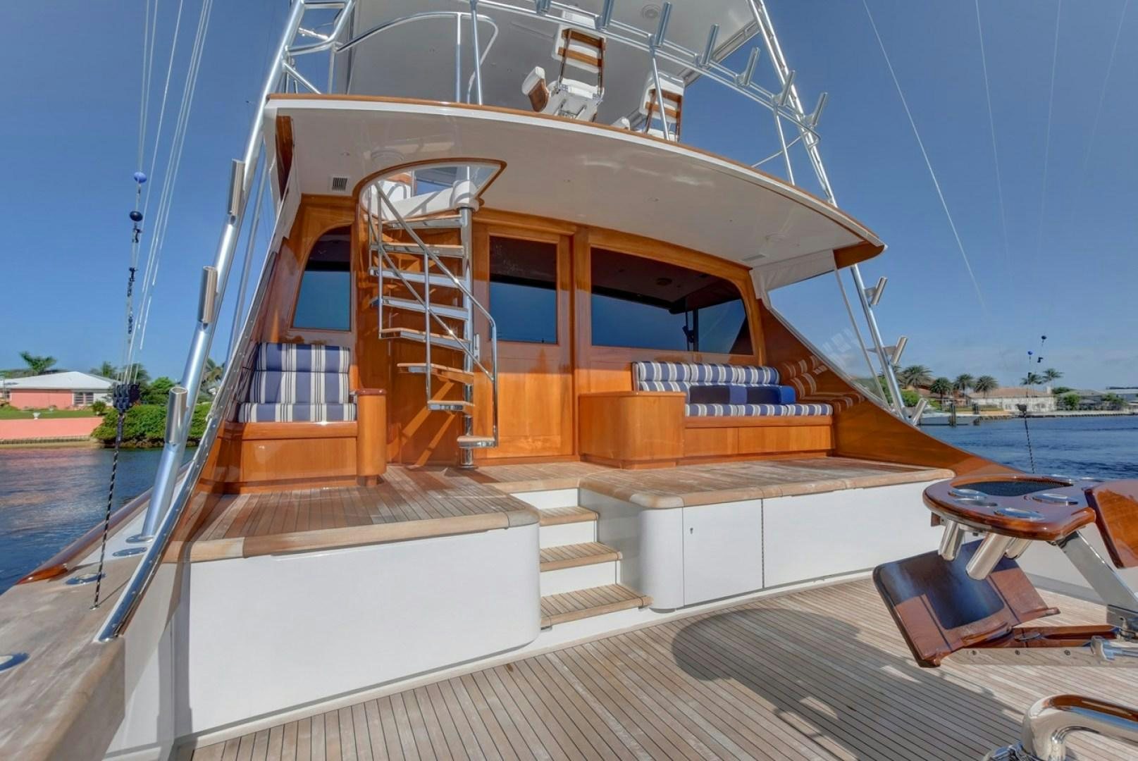 a boat on the water aboard III AMIGOS Yacht for Sale