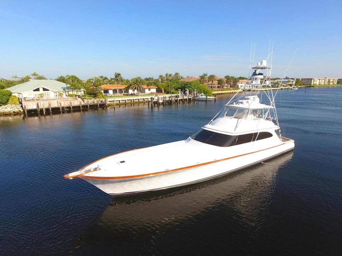 a boat in the water aboard III AMIGOS Yacht for Sale