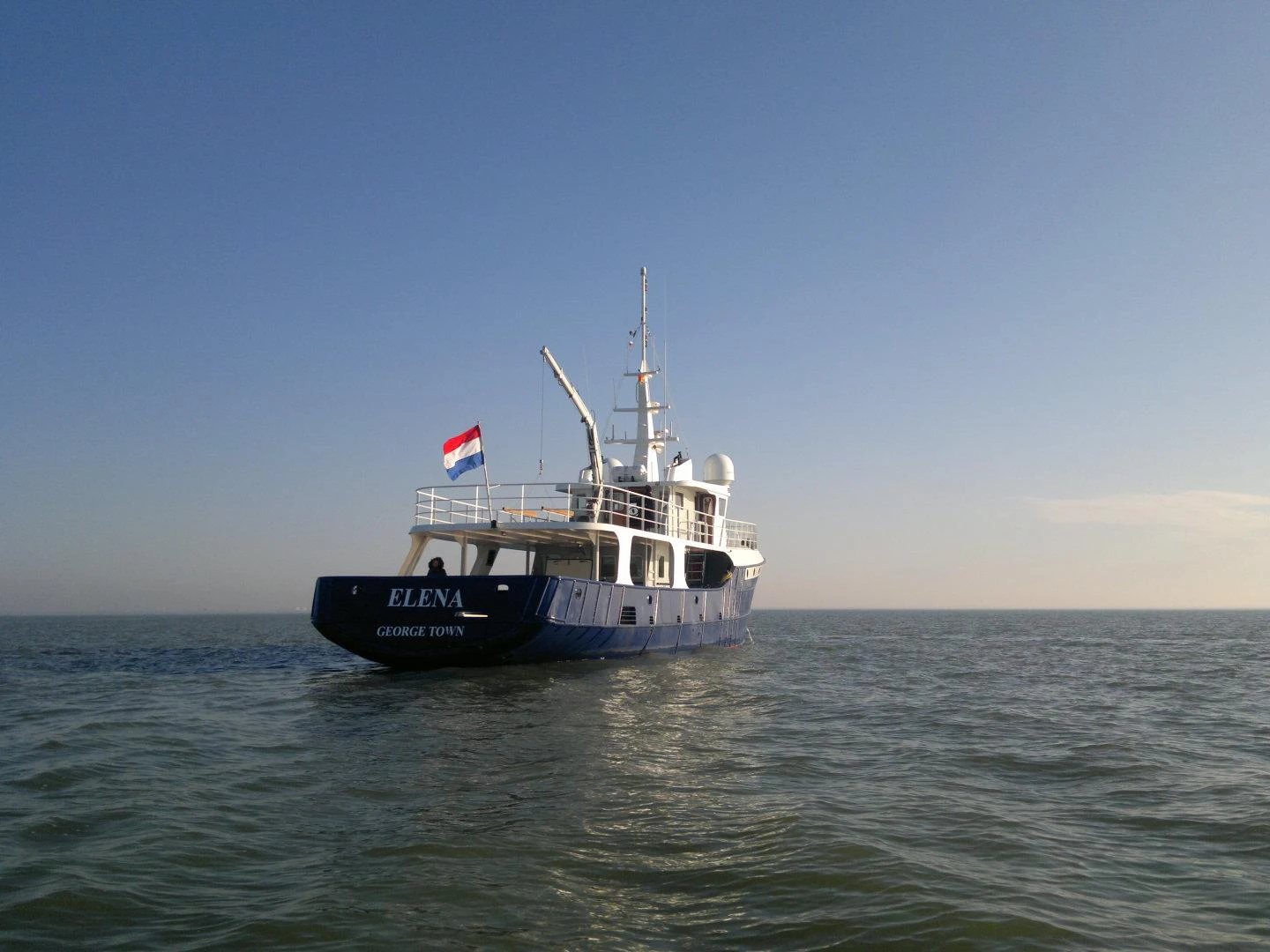 a boat in the water aboard ELENA Yacht for Sale