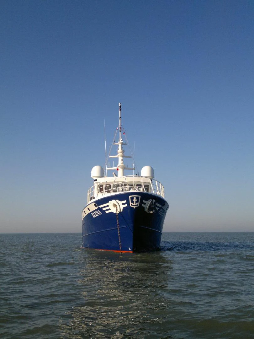 a boat in the water aboard ELENA Yacht for Sale
