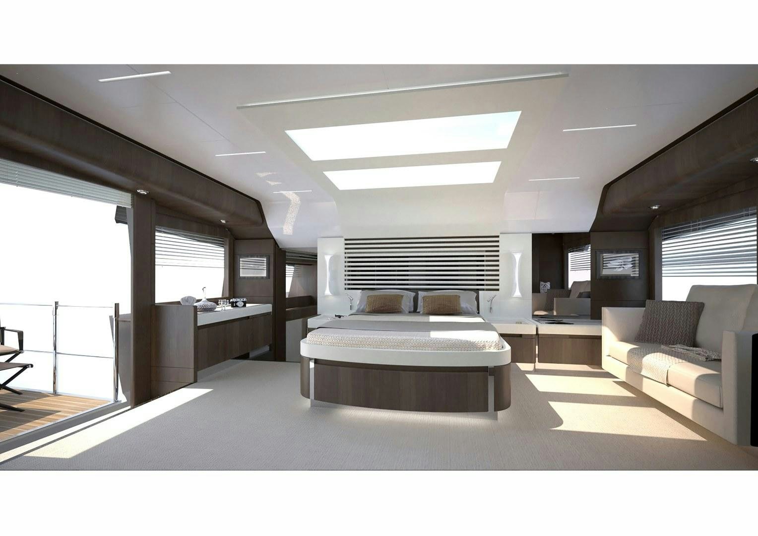 a room with a couch and a table aboard SEDA Yacht for Sale