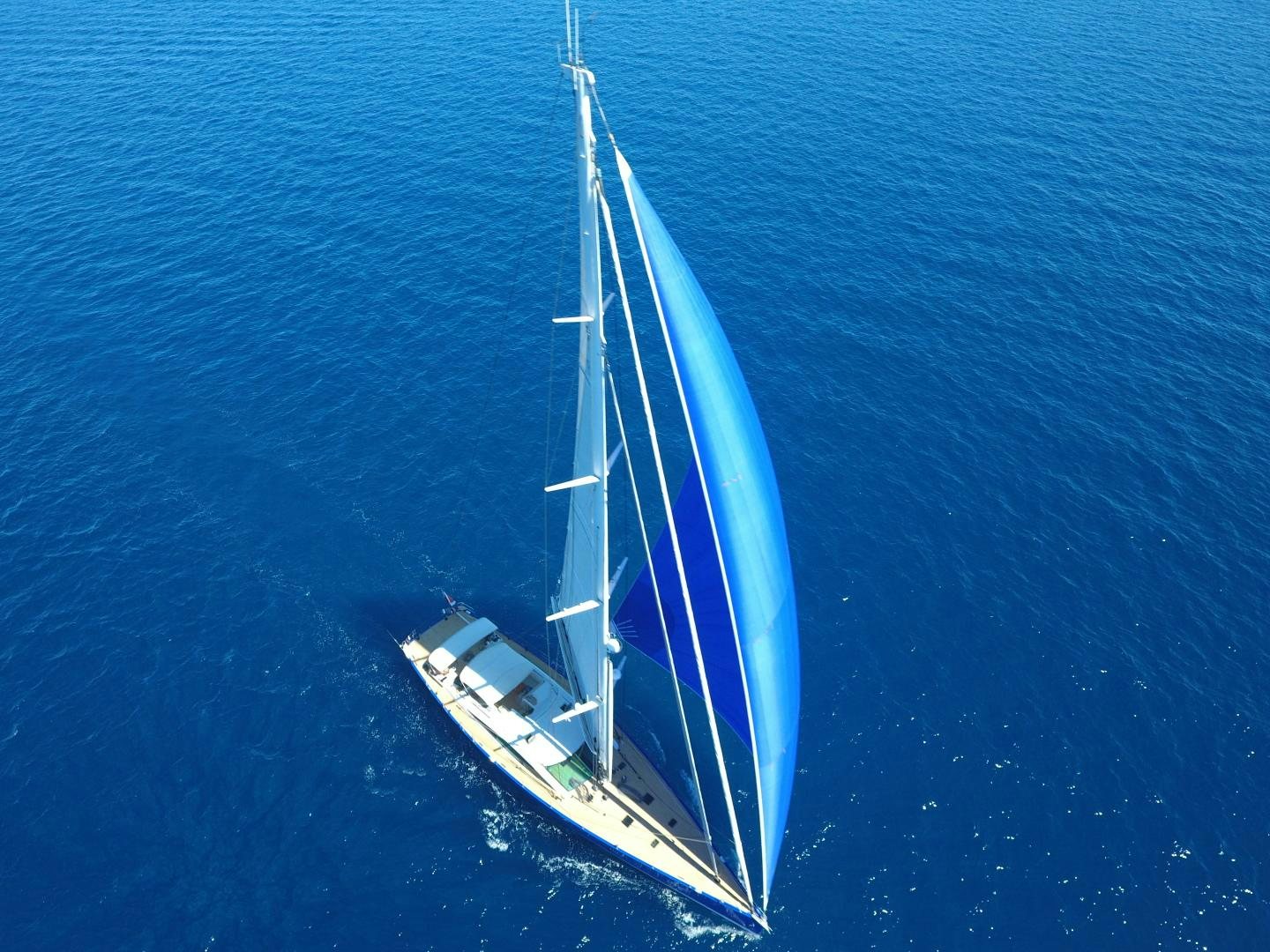 a boat on the water aboard CAPRICHO II Yacht for Sale