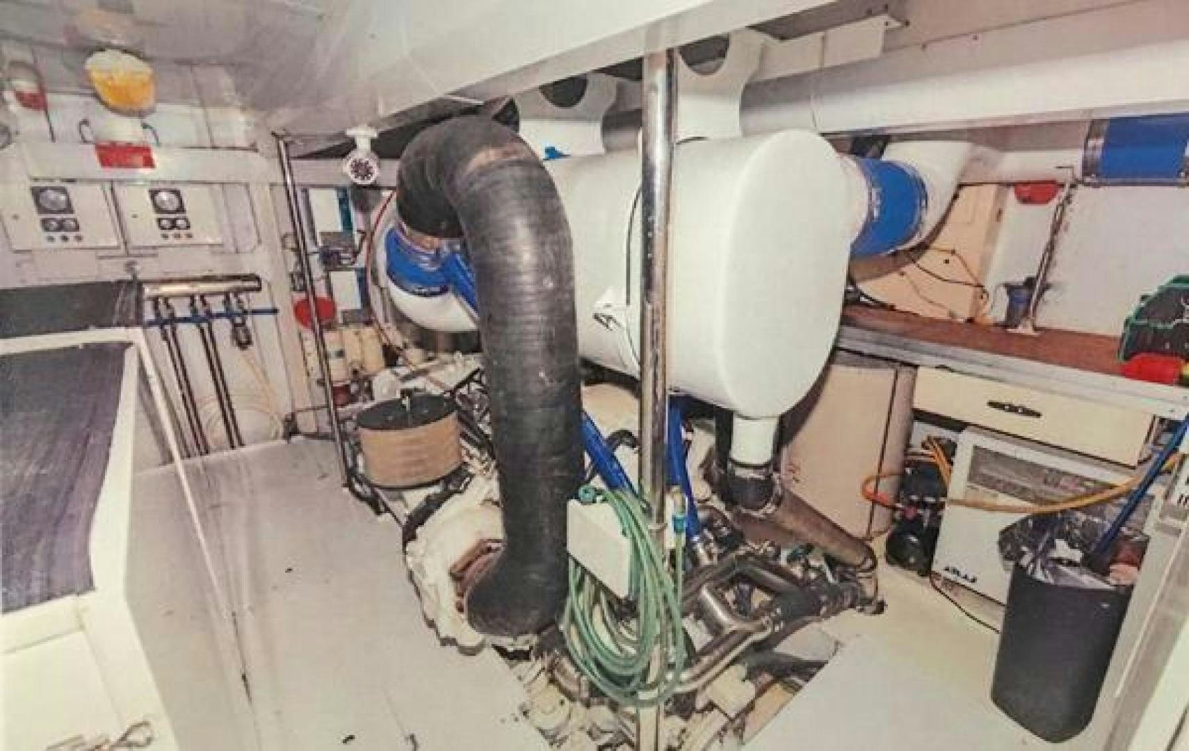 a large metal pipe in a factory aboard ARTHUR'S WAY Yacht for Sale