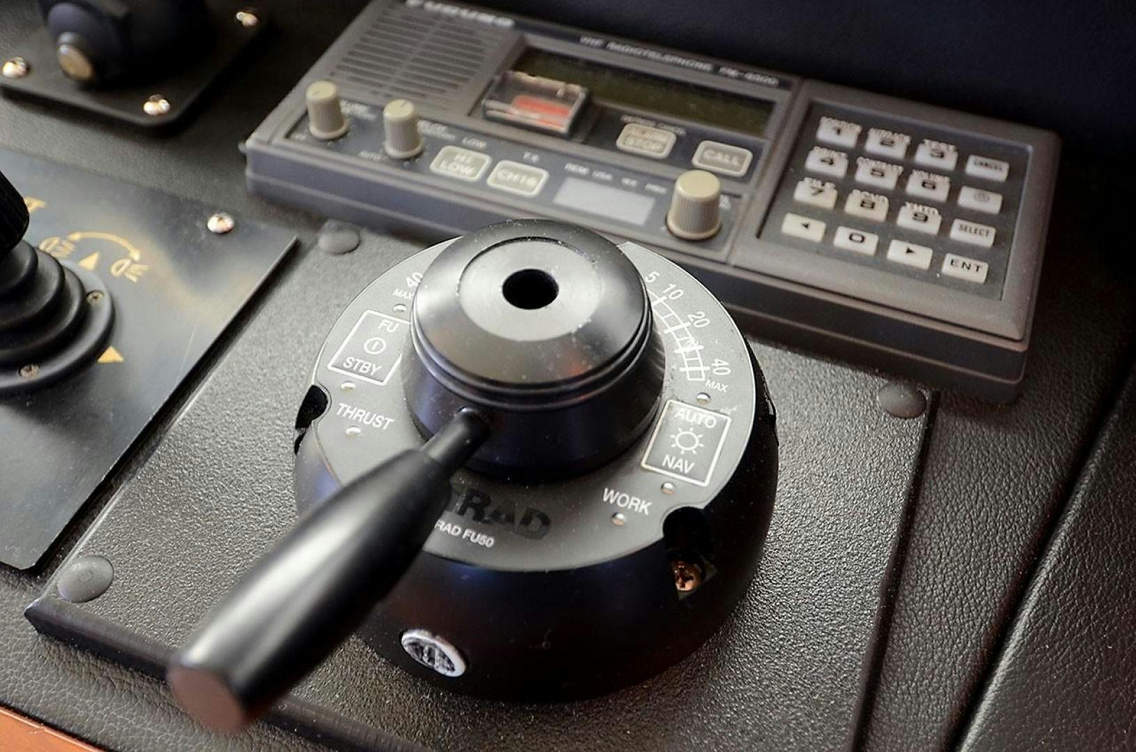 a close-up of a telephone aboard ARTHUR'S WAY Yacht for Sale