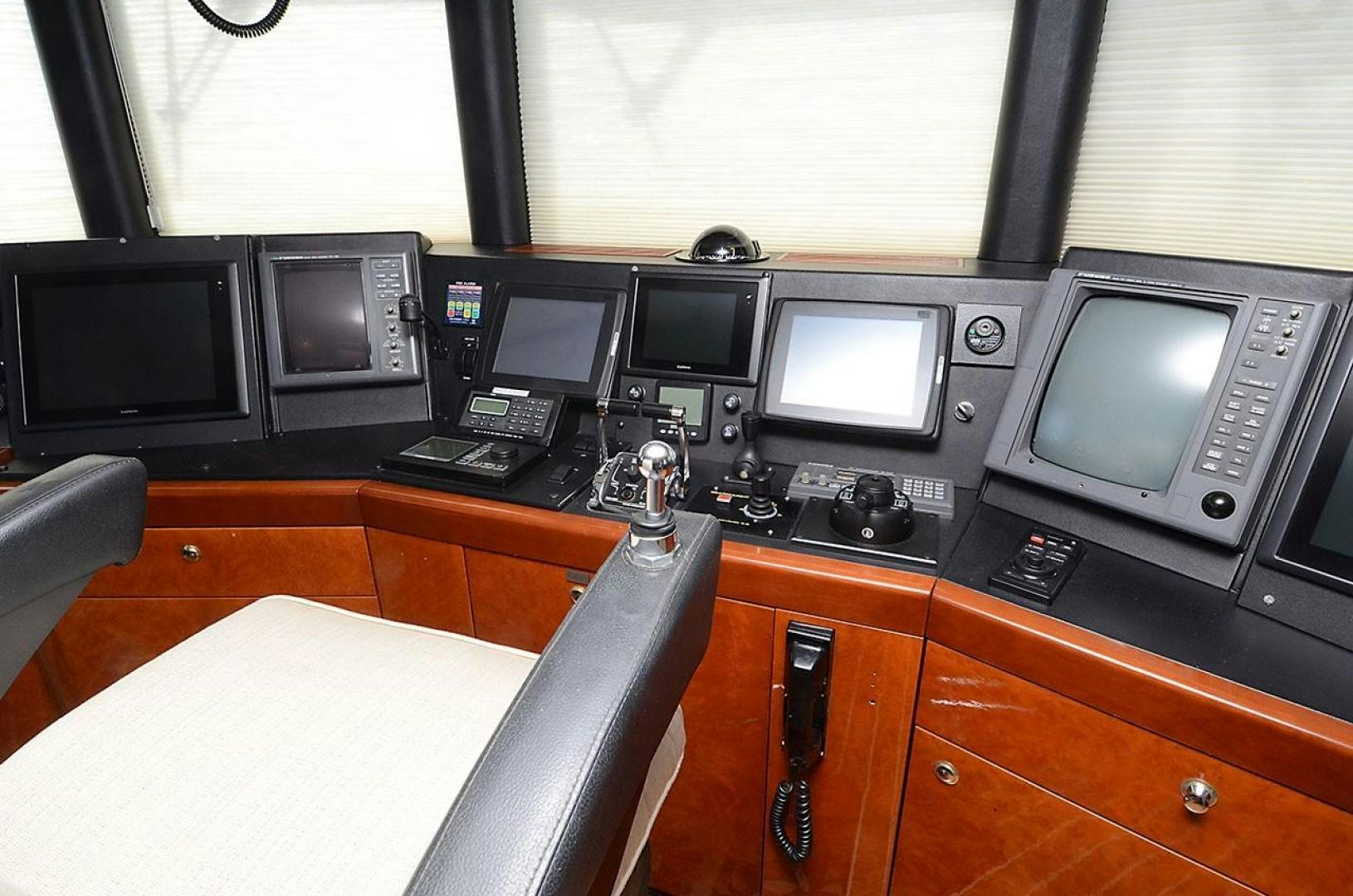 a room with a desk and computer aboard ARTHUR'S WAY Yacht for Sale