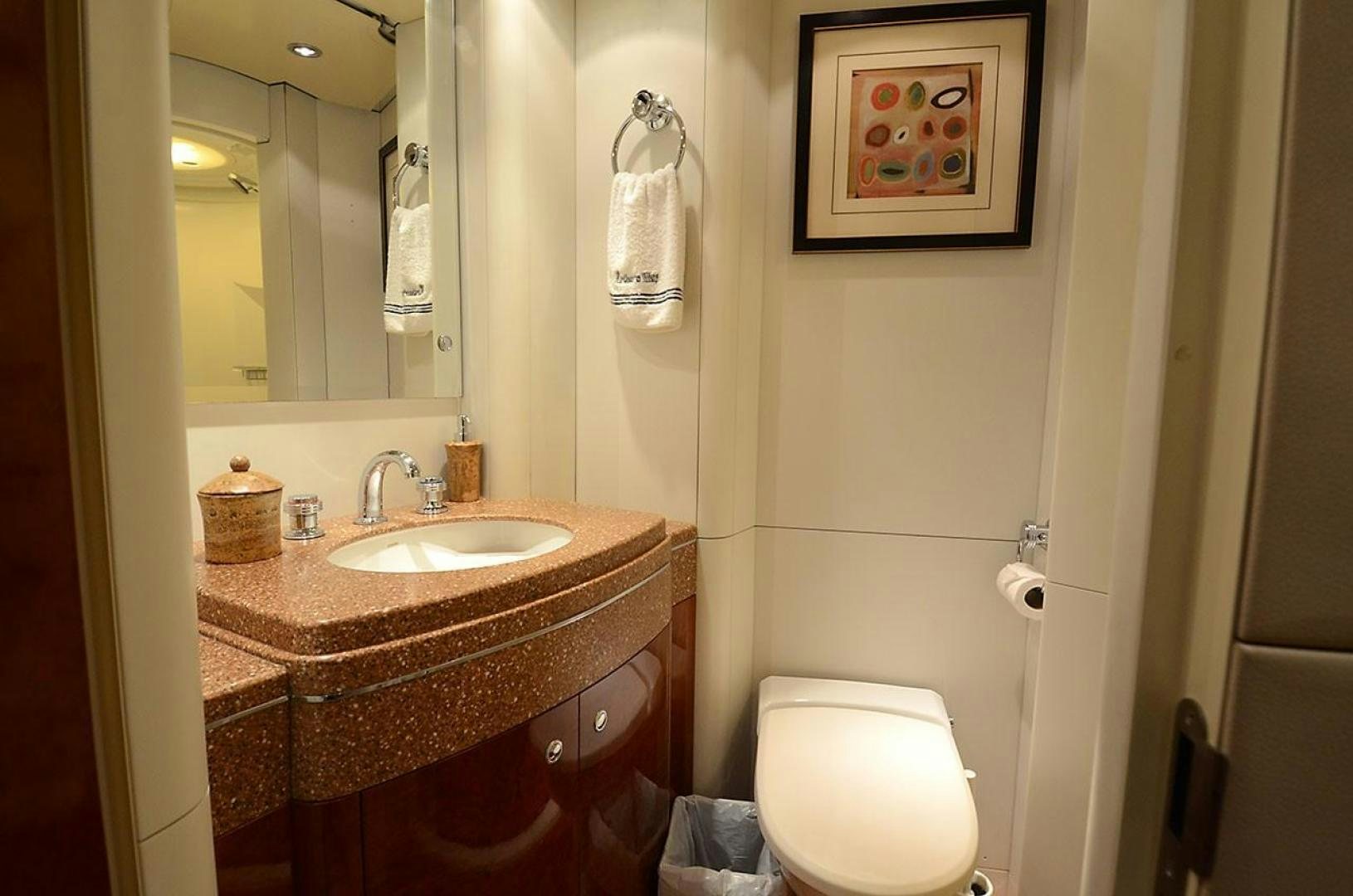 a bathroom with a sink and a toilet aboard ARTHUR'S WAY Yacht for Sale