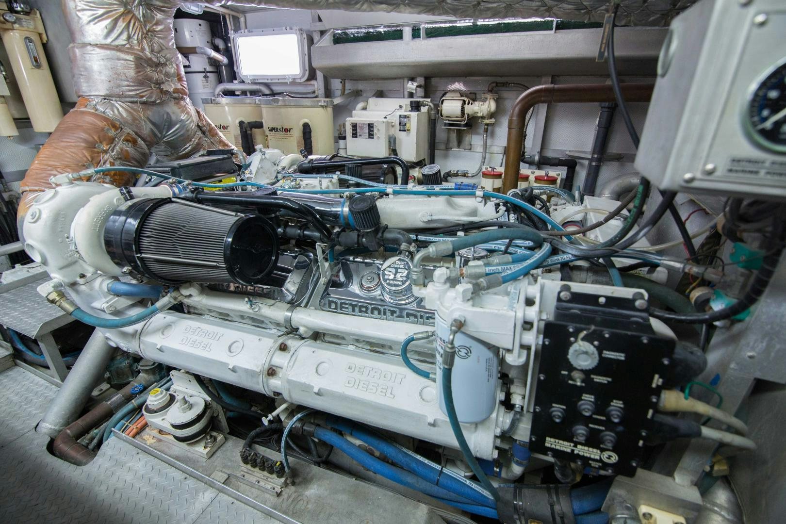 a machine with wires aboard ROAMIN' HOLIDAY Yacht for Sale