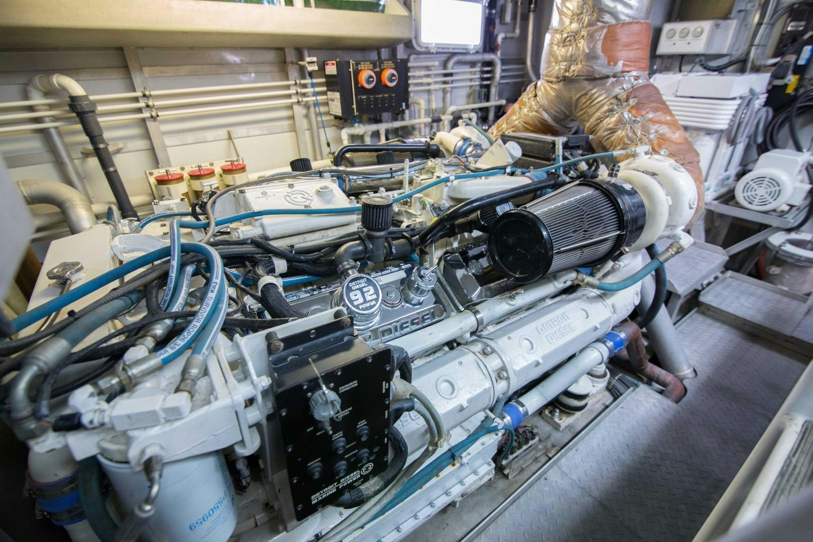a machine with wires aboard ROAMIN' HOLIDAY Yacht for Sale