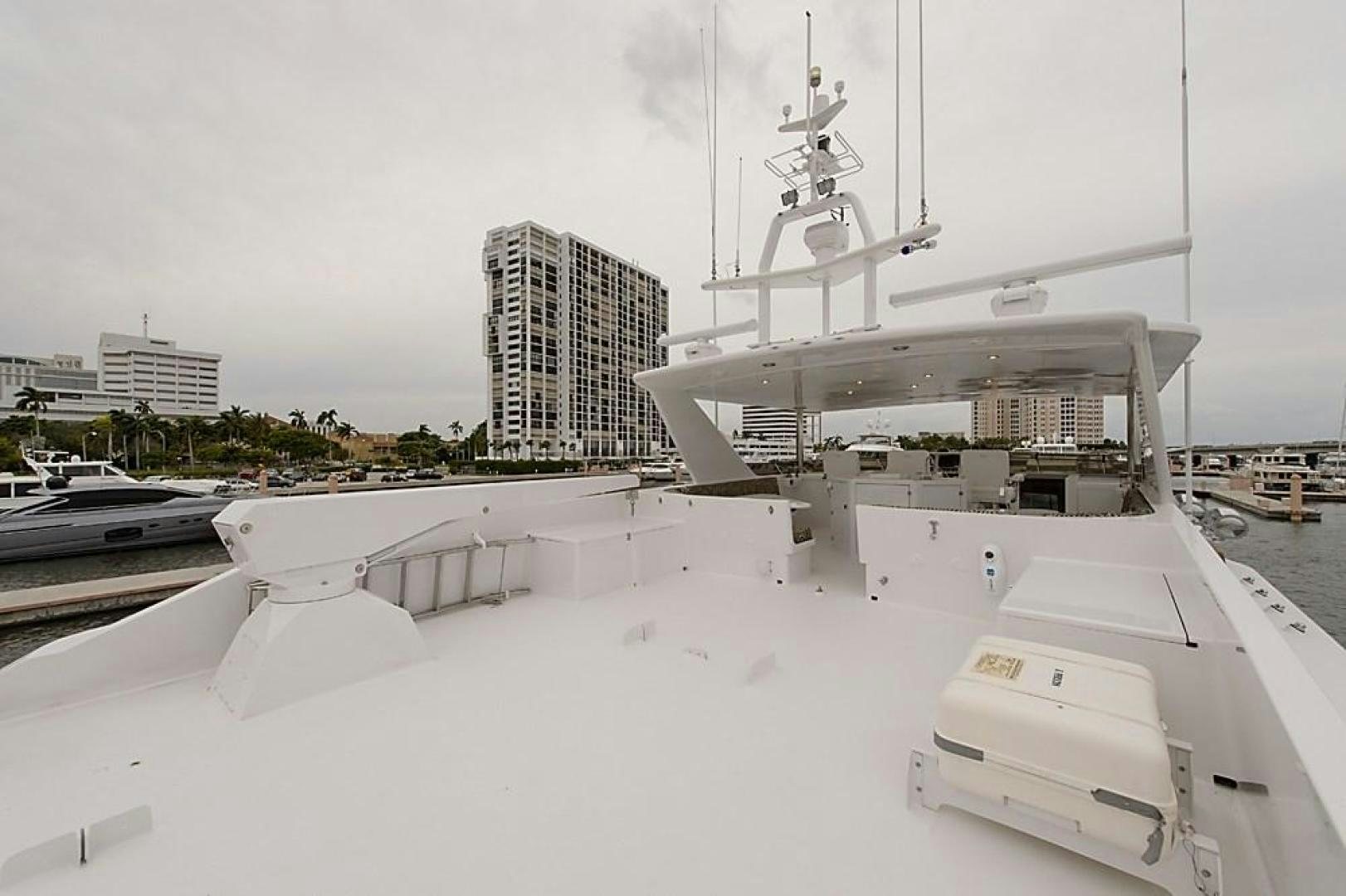 a large white ship docked aboard ROAMIN' HOLIDAY Yacht for Sale