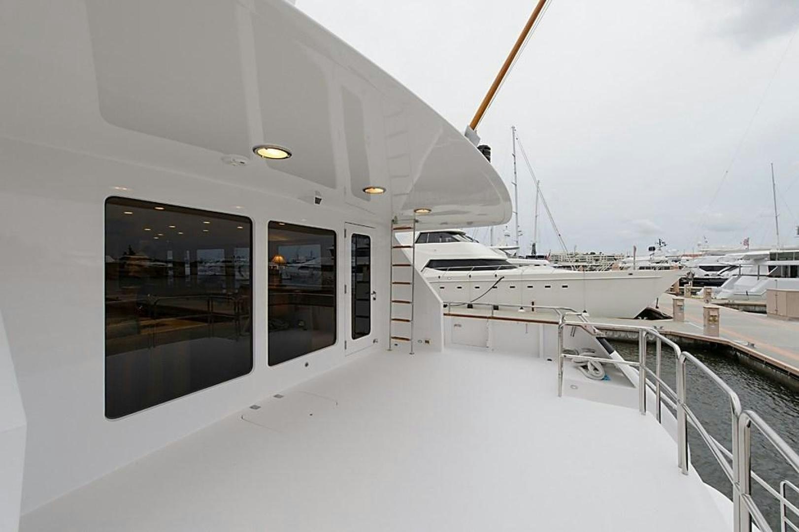a boat on a snowy dock aboard ROAMIN' HOLIDAY Yacht for Sale