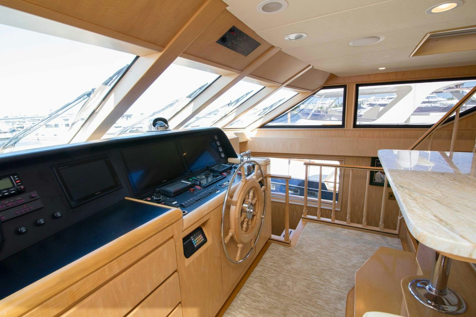 inside of a boat aboard ROAMIN' HOLIDAY Yacht for Sale