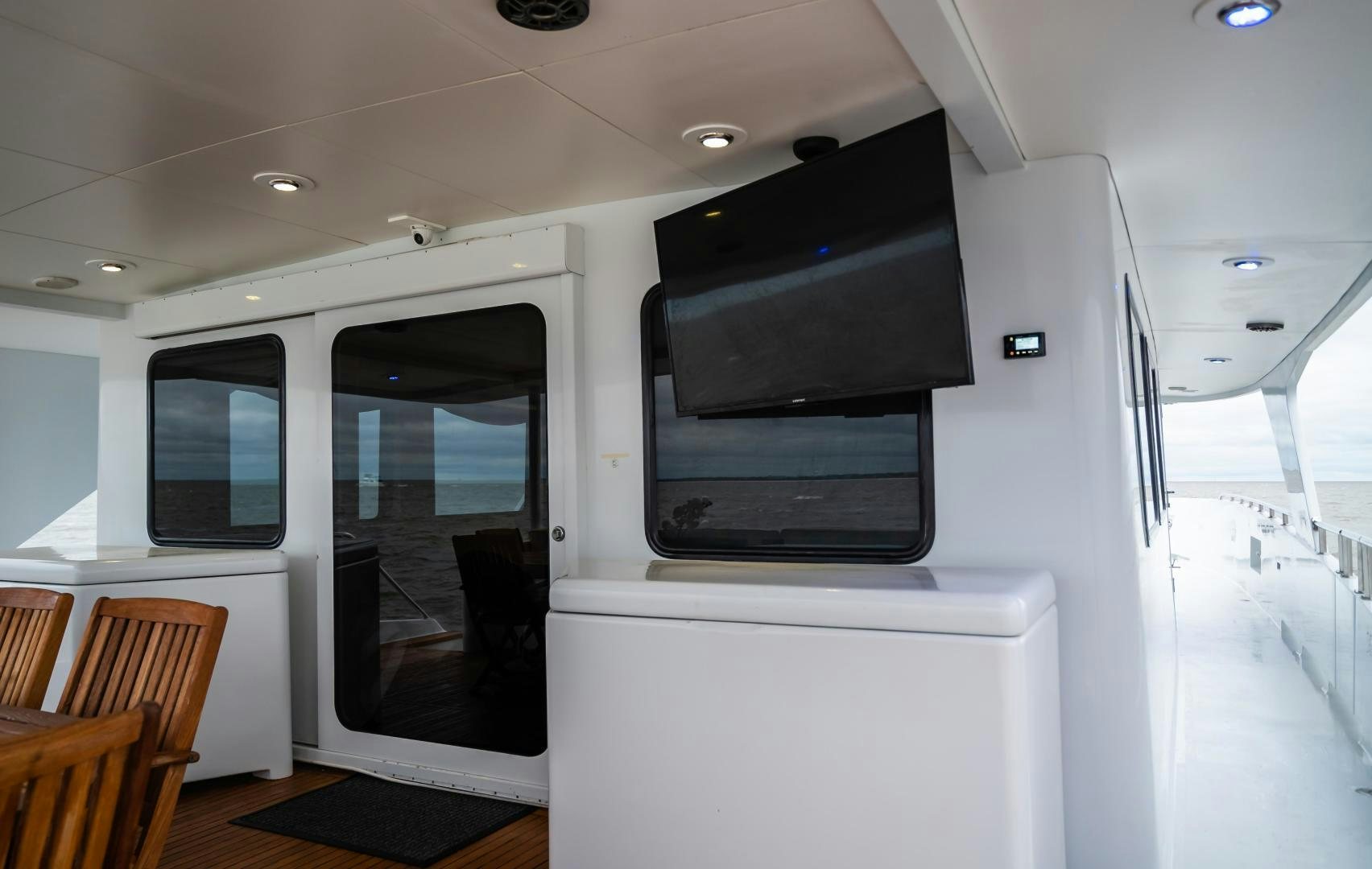 inside of a vehicle aboard COME MONDAY Yacht for Sale