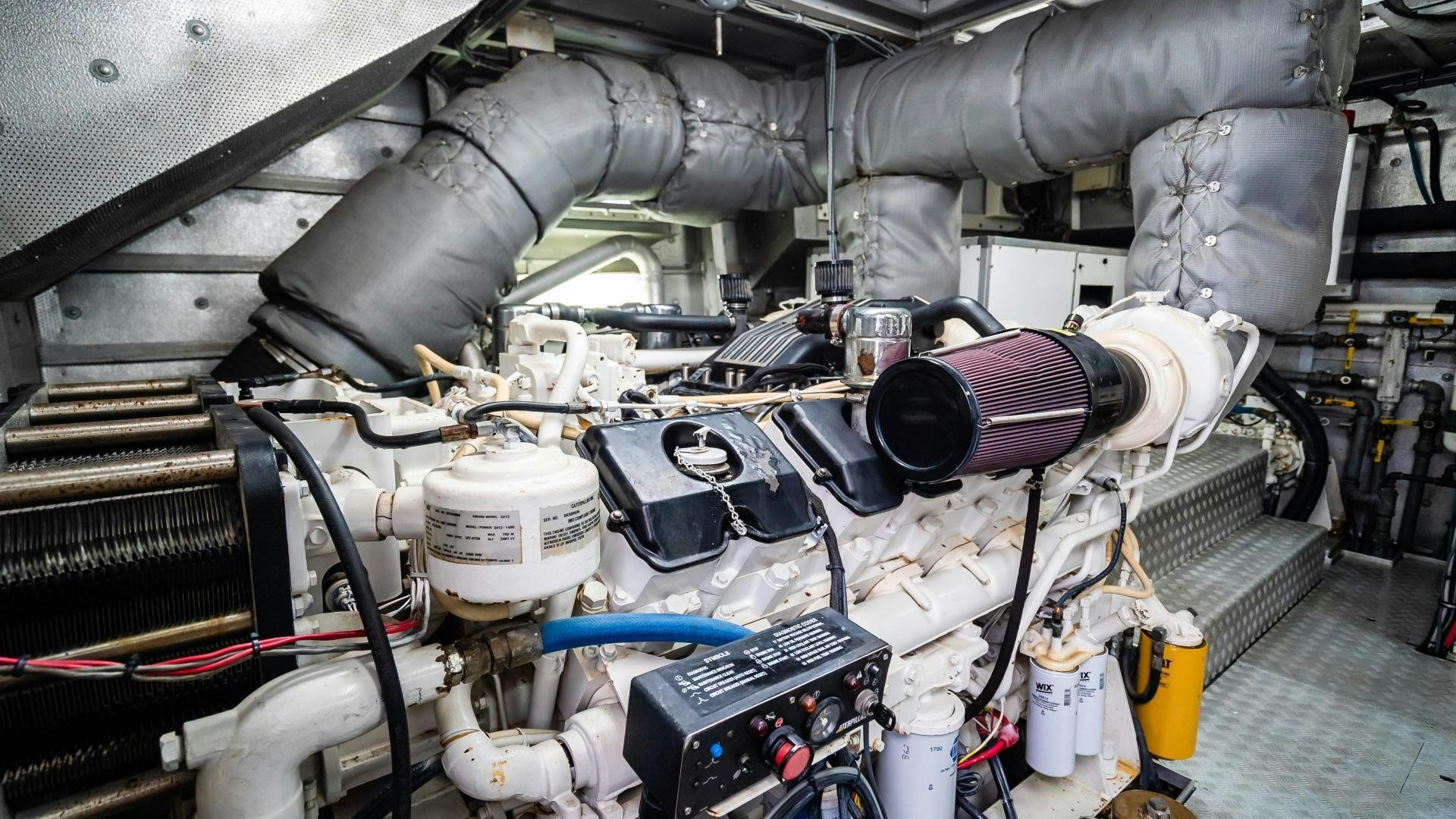 a machine with a large pipe aboard COME MONDAY Yacht for Sale