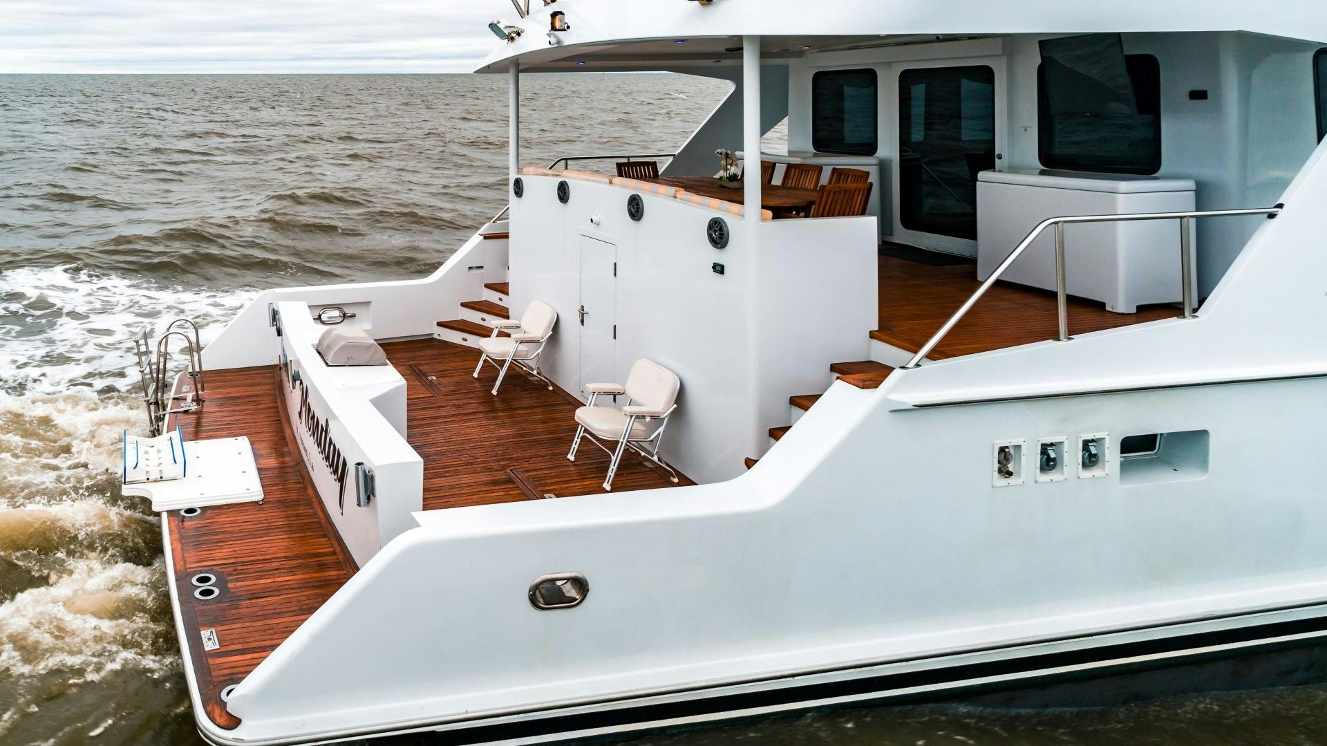 a boat on the water aboard COME MONDAY Yacht for Sale