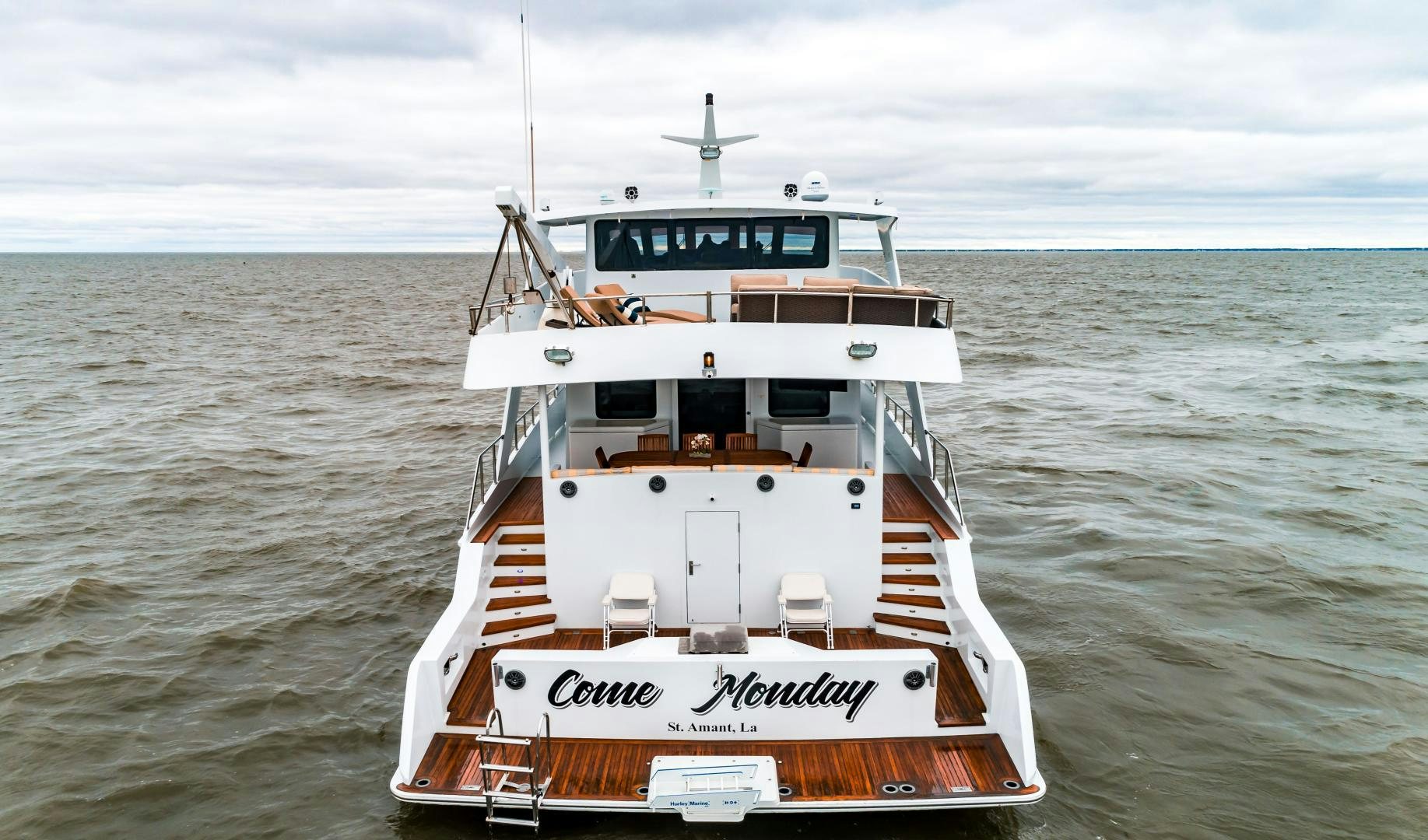 a boat in the water aboard COME MONDAY Yacht for Sale