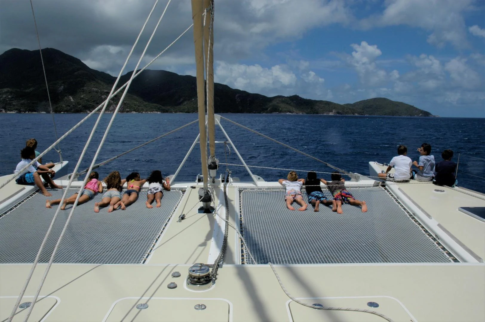 people on a boat aboard LONESTAR Yacht for Sale