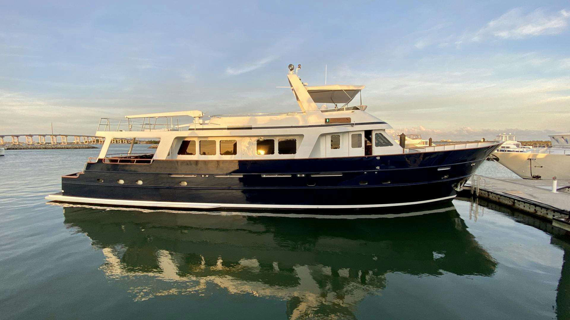 a boat on the water aboard HALCYON DAYS Yacht for Sale