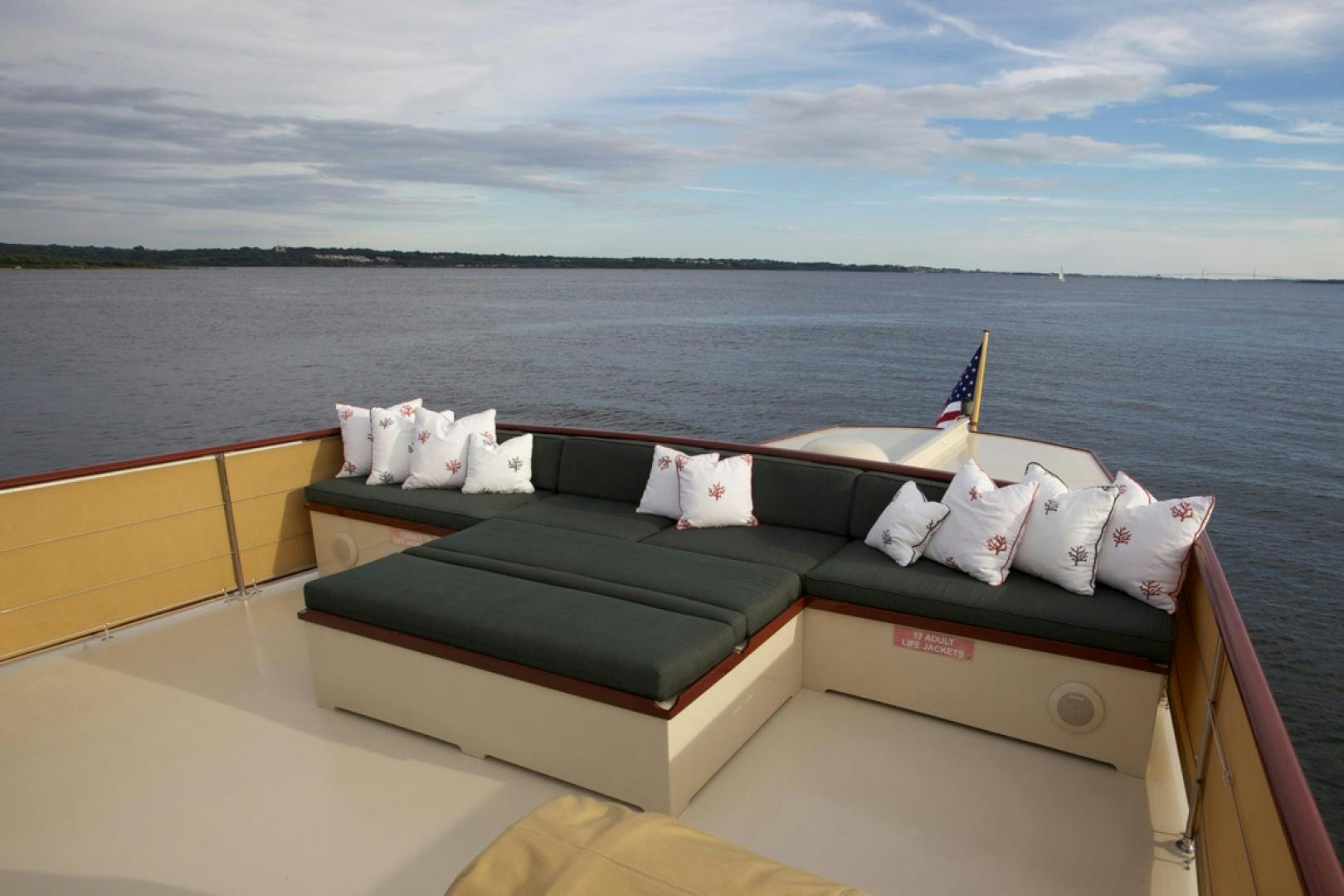 a boat on the water aboard ENTICER Yacht for Sale