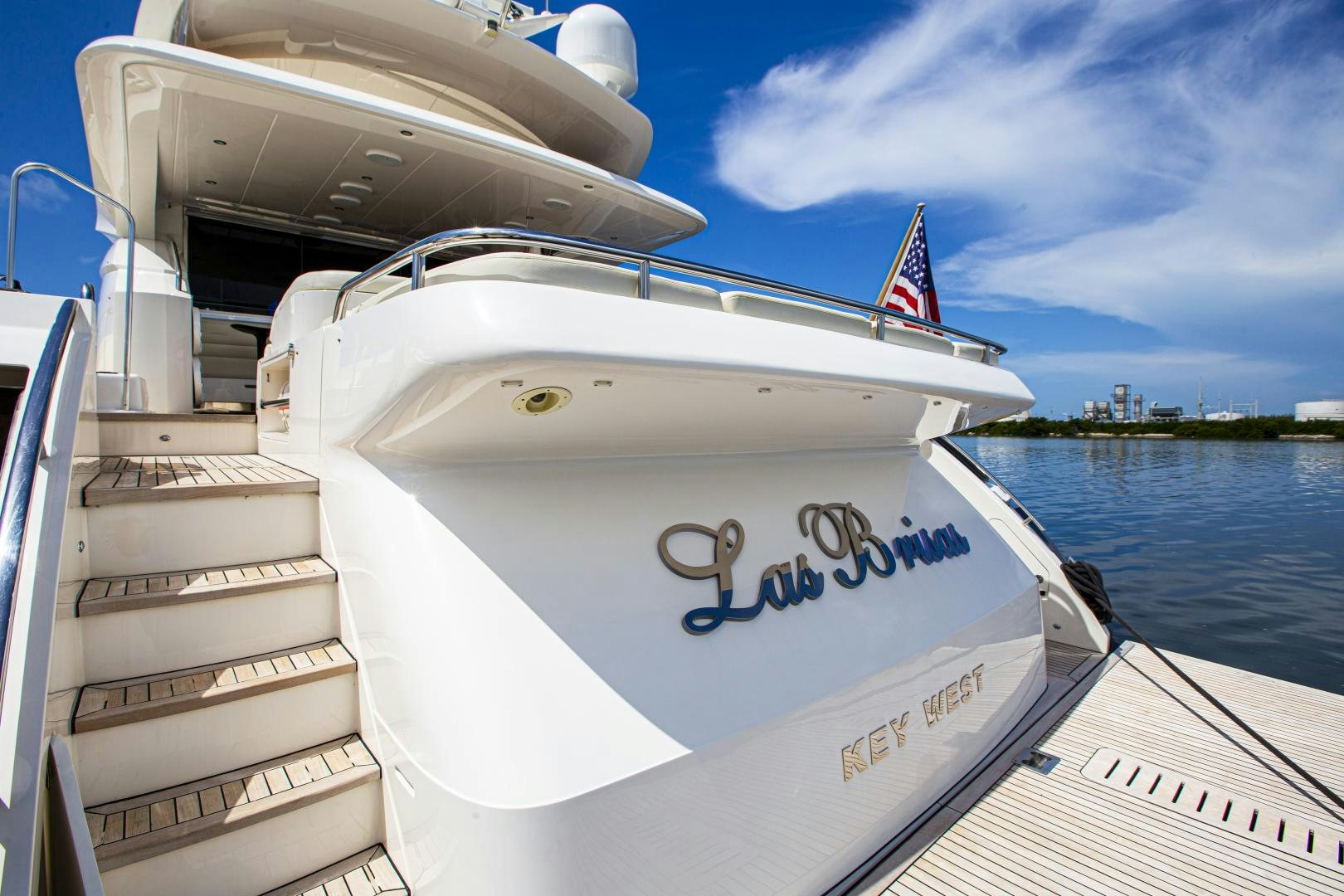 a boat on the water aboard LAS BRISAS Yacht for Sale