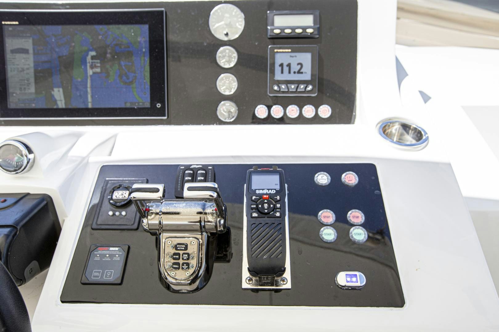 graphical user interface aboard LAS BRISAS Yacht for Sale