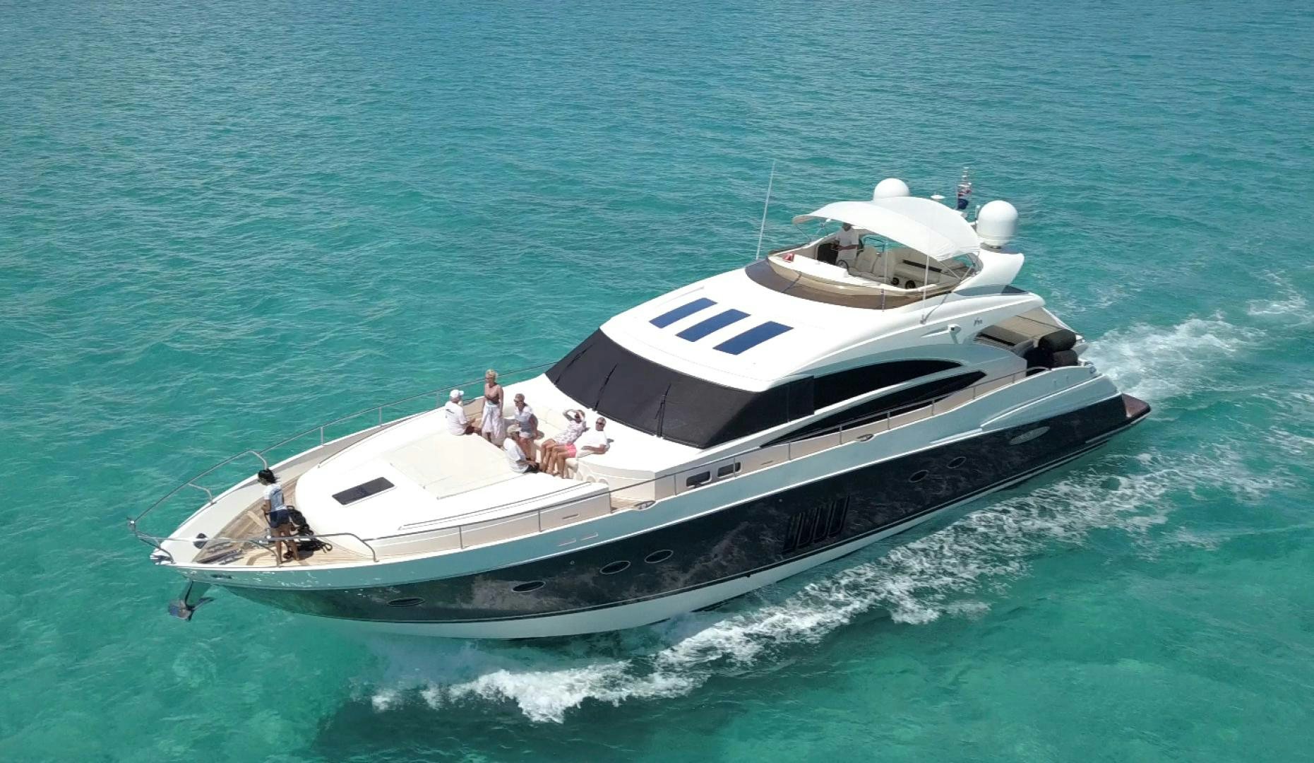 a boat on the water aboard LAS BRISAS Yacht for Sale