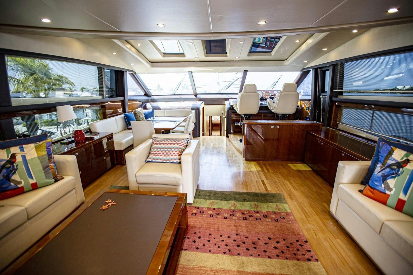 inside of a vehicle aboard LAS BRISAS Yacht for Sale