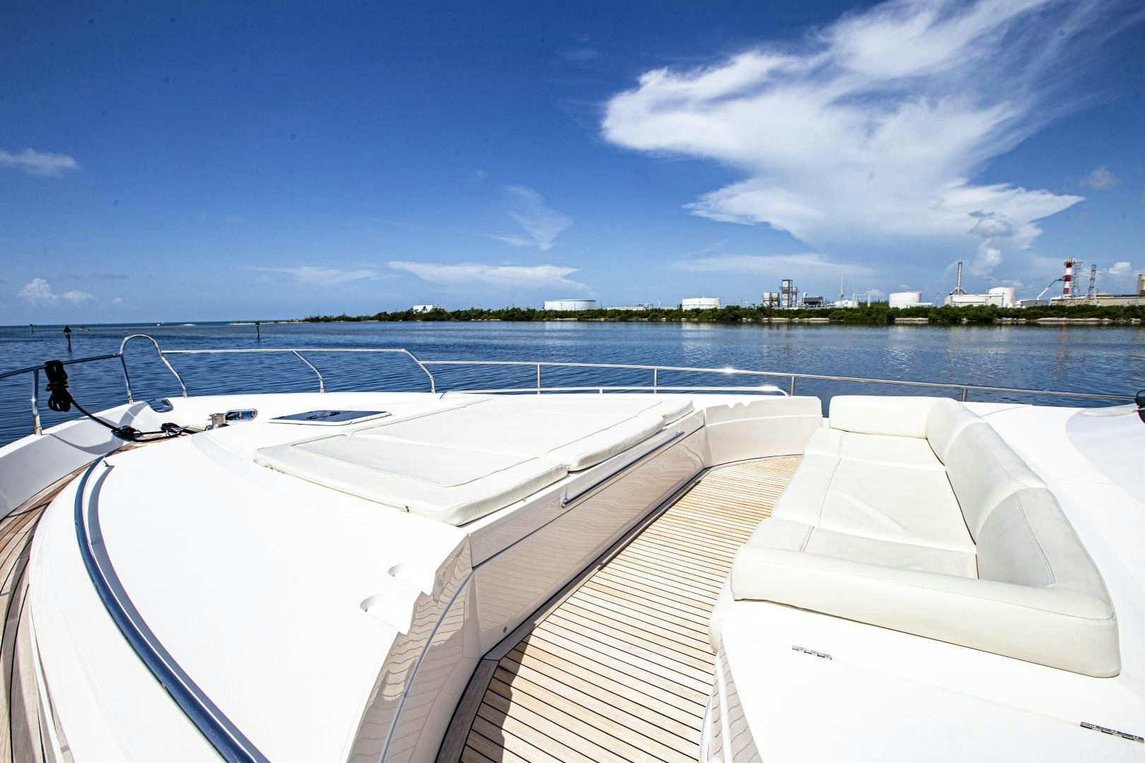 a boat on the water aboard LAS BRISAS Yacht for Sale
