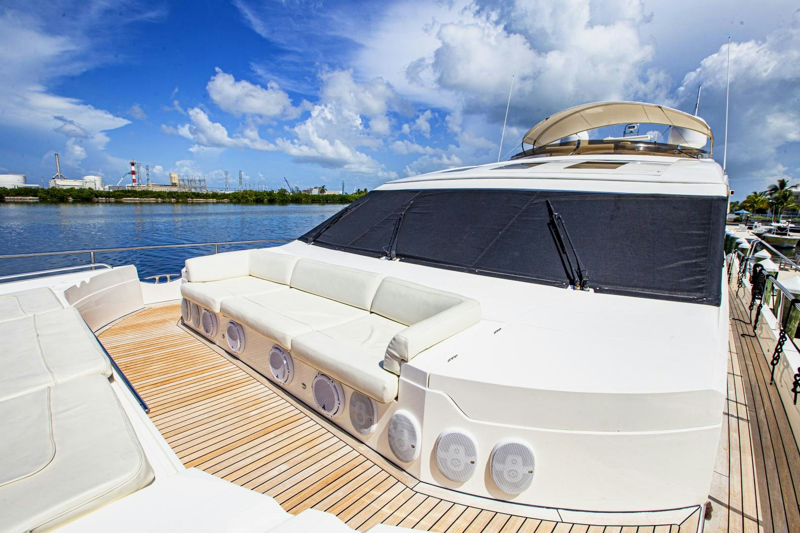 a boat on a body of water aboard LAS BRISAS Yacht for Sale