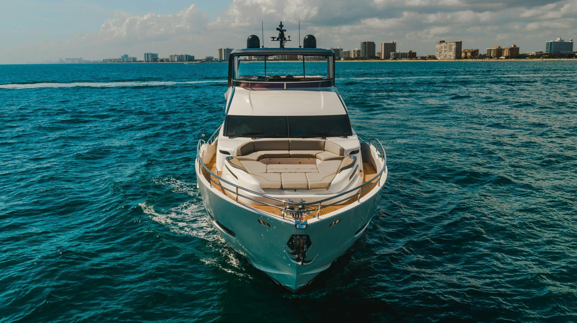 a boat on the water aboard KAOS Yacht for Sale