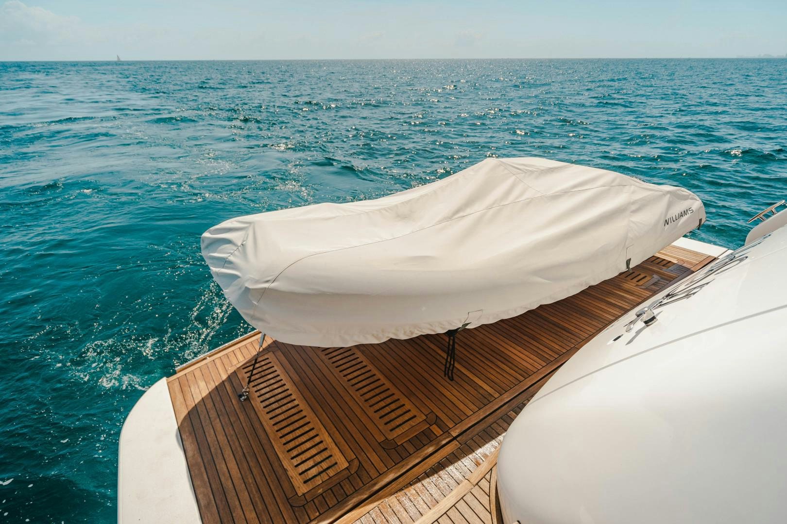 a boat on the water aboard KAOS Yacht for Sale