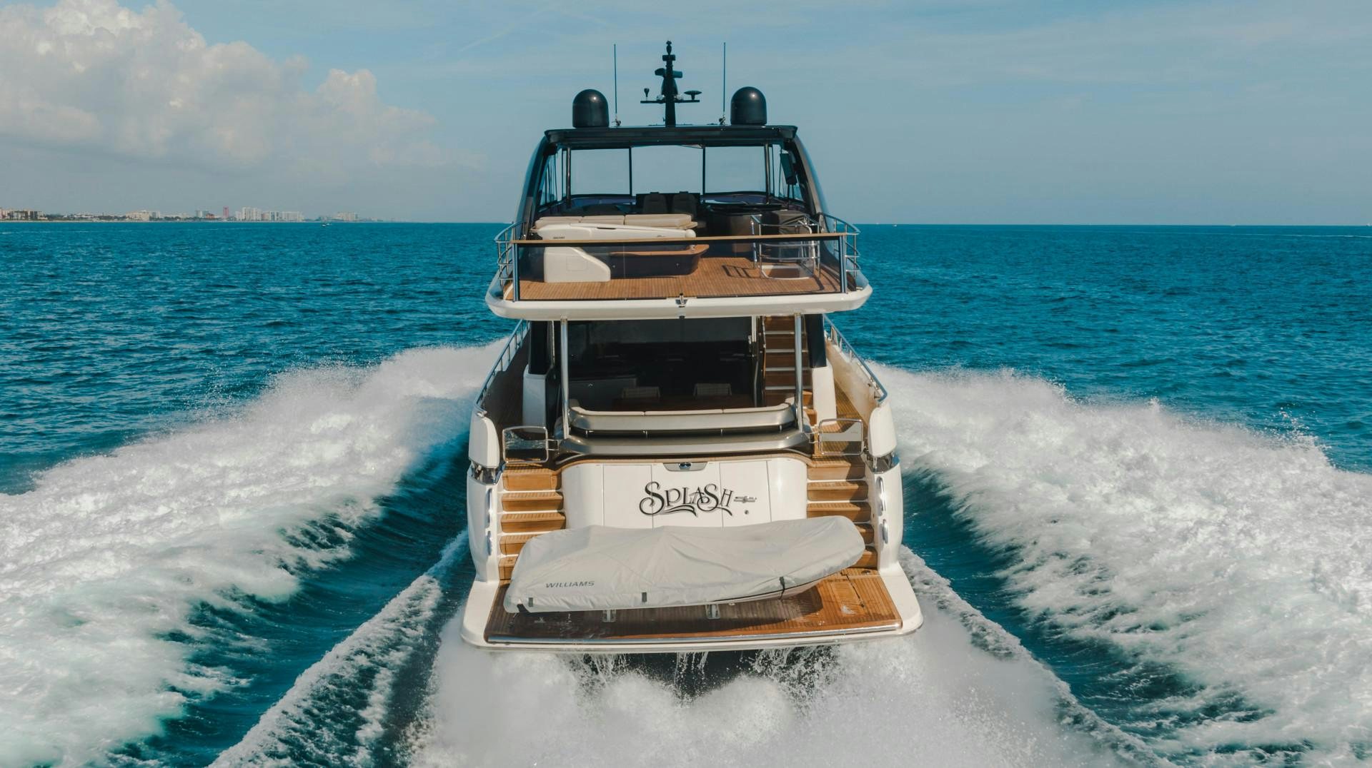 a boat on the water aboard KAOS Yacht for Sale