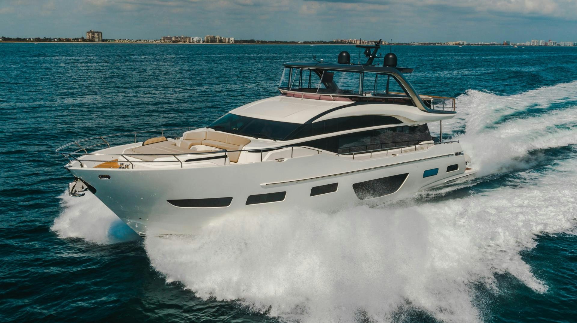 a boat on the water aboard KAOS Yacht for Sale