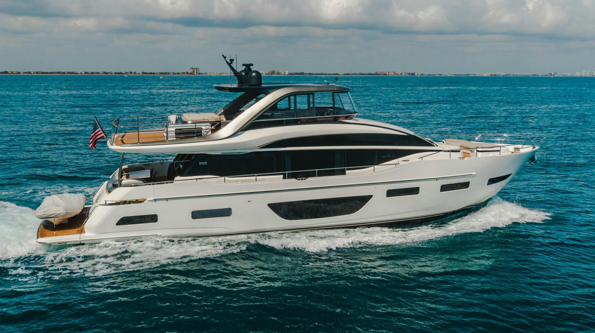 a boat on the water aboard KAOS Yacht for Sale