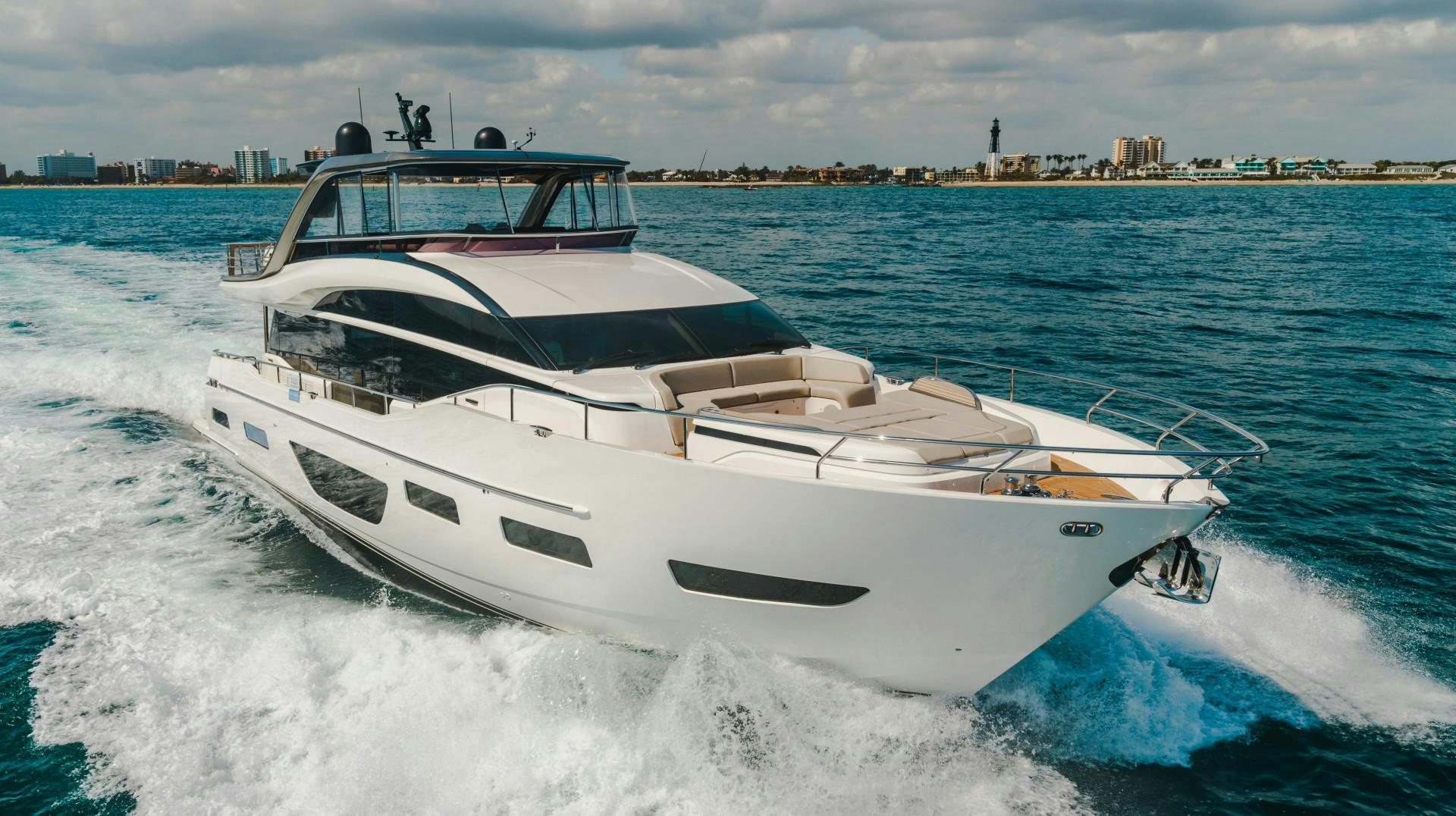 a boat on the water aboard KAOS Yacht for Sale