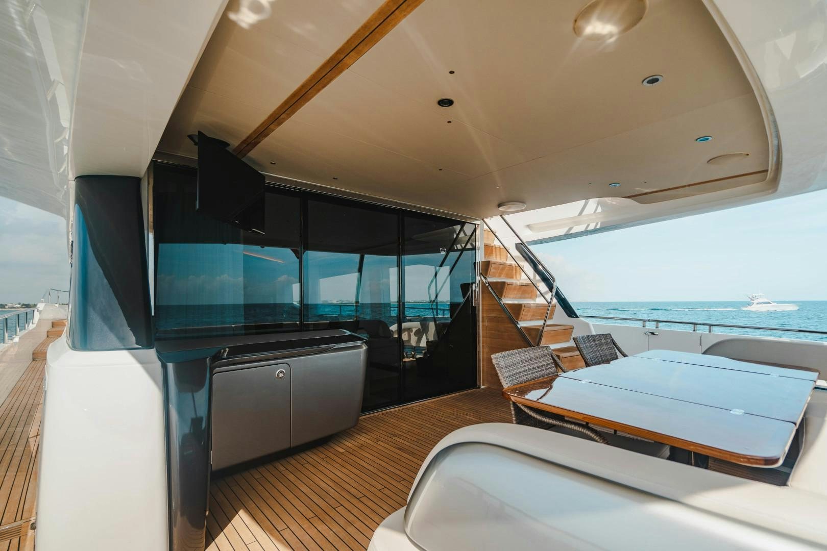 inside of a boat aboard KAOS Yacht for Sale