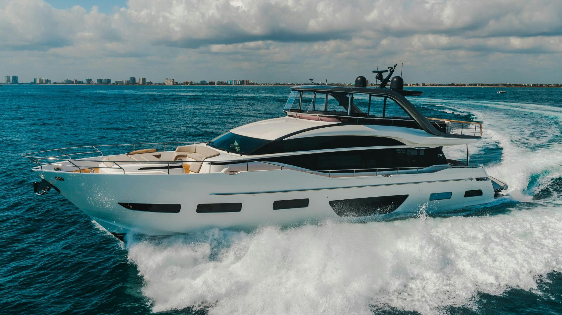 a boat on the water aboard KAOS Yacht for Sale