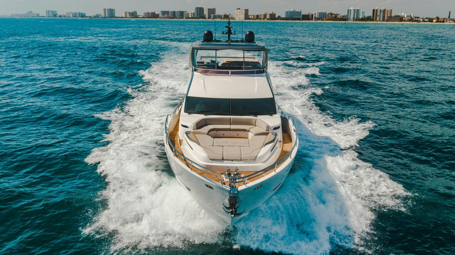 a boat on the water aboard KAOS Yacht for Sale