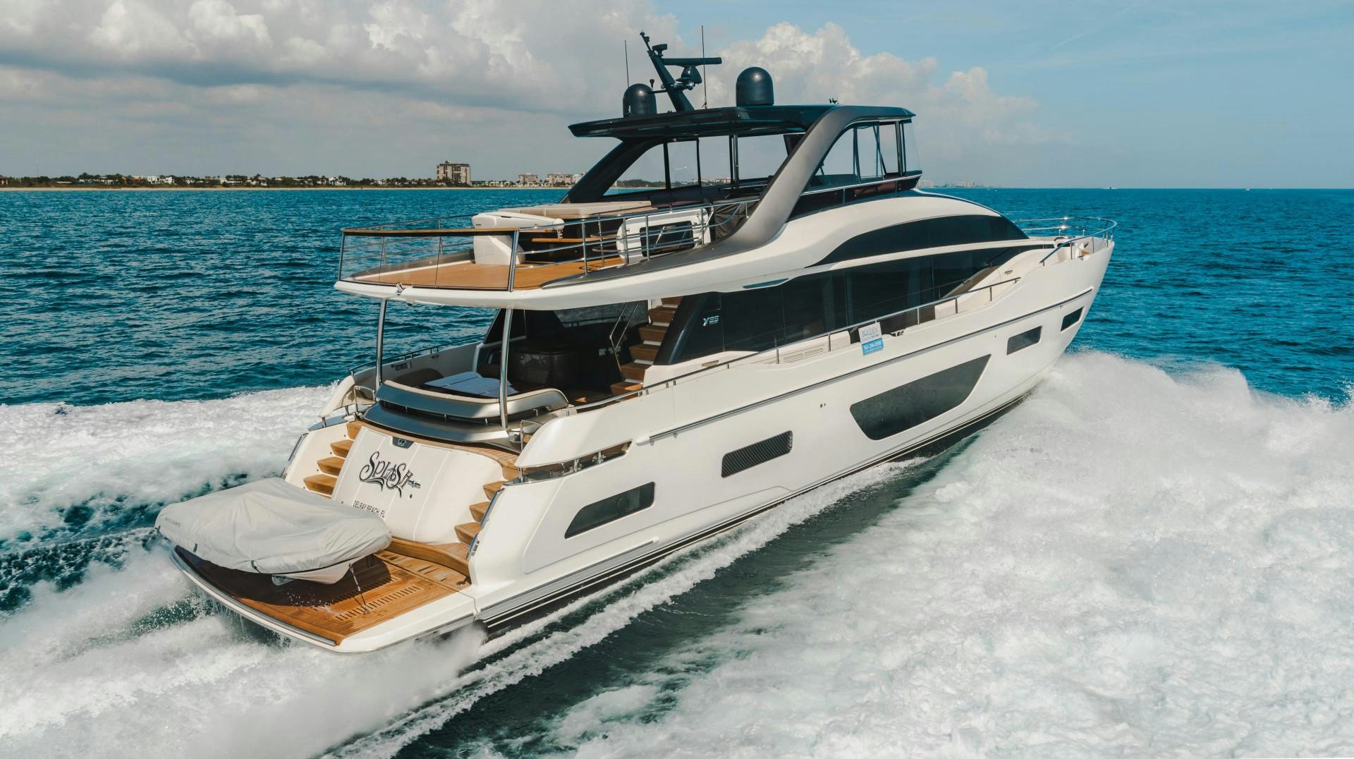 a boat on the water aboard KAOS Yacht for Sale