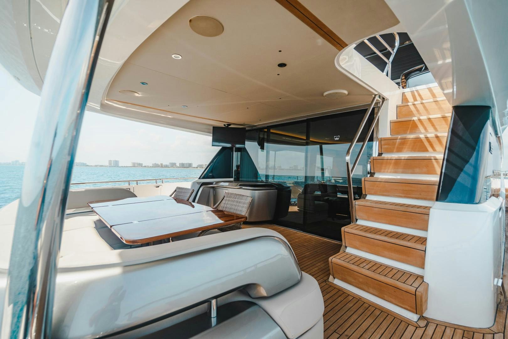 inside of a boat aboard KAOS Yacht for Sale