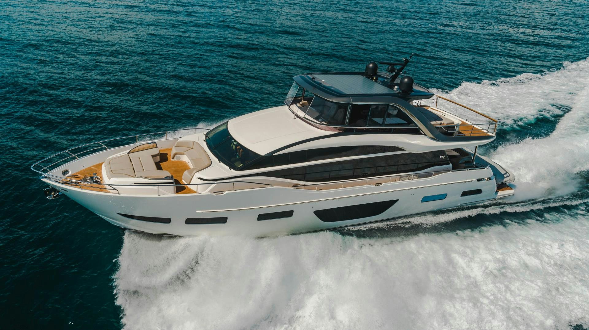a boat on the water aboard KAOS Yacht for Sale