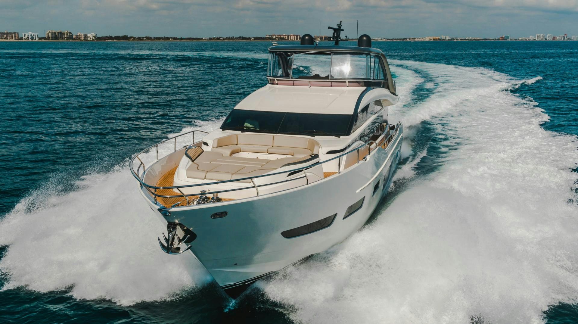 a boat on the water aboard KAOS Yacht for Sale